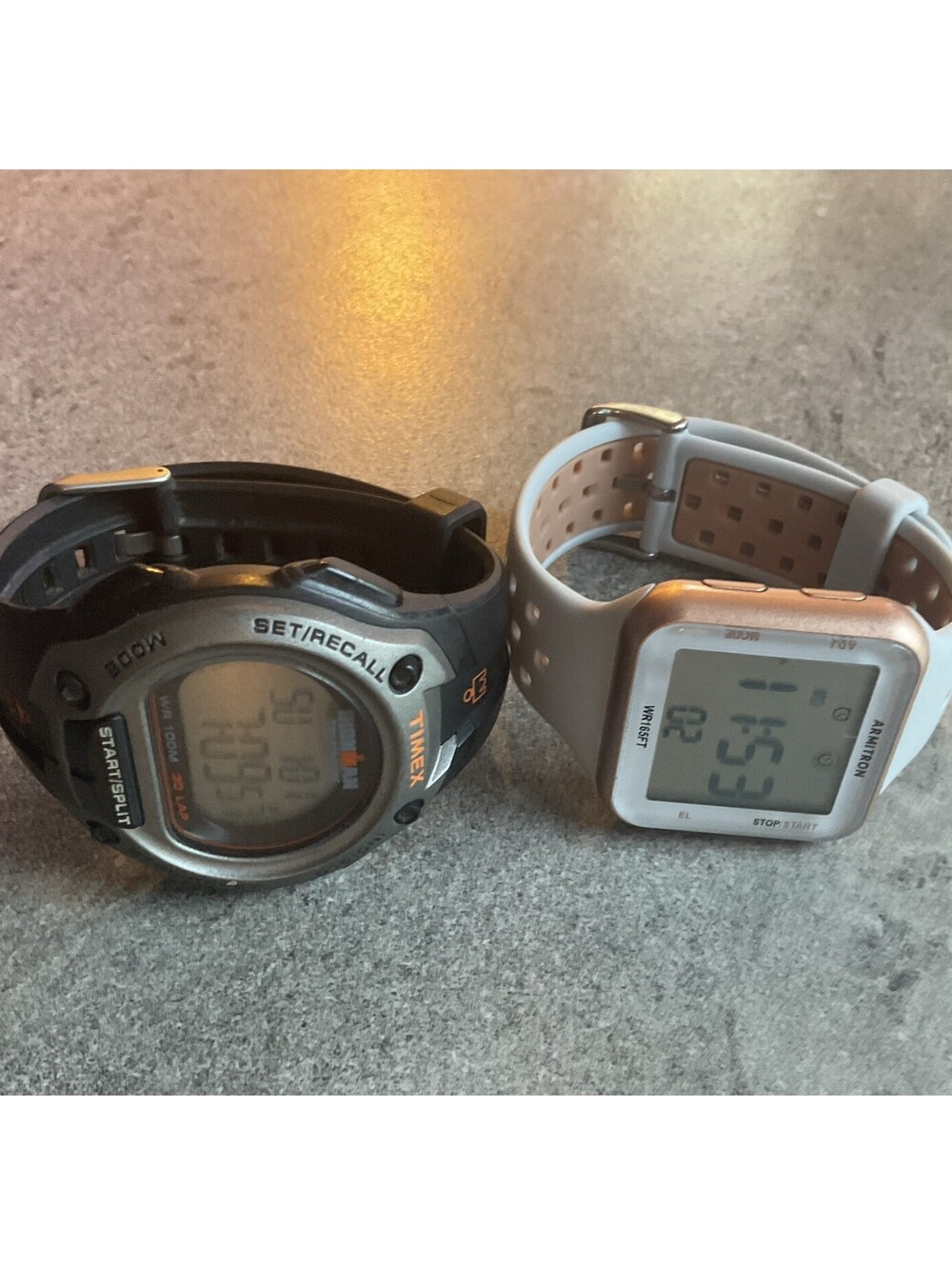 Pair Of Timex And Armitron Digital Watches Both Watches Run Great B-A